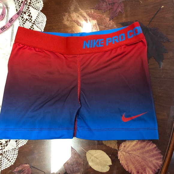 nike shorts blue and red
